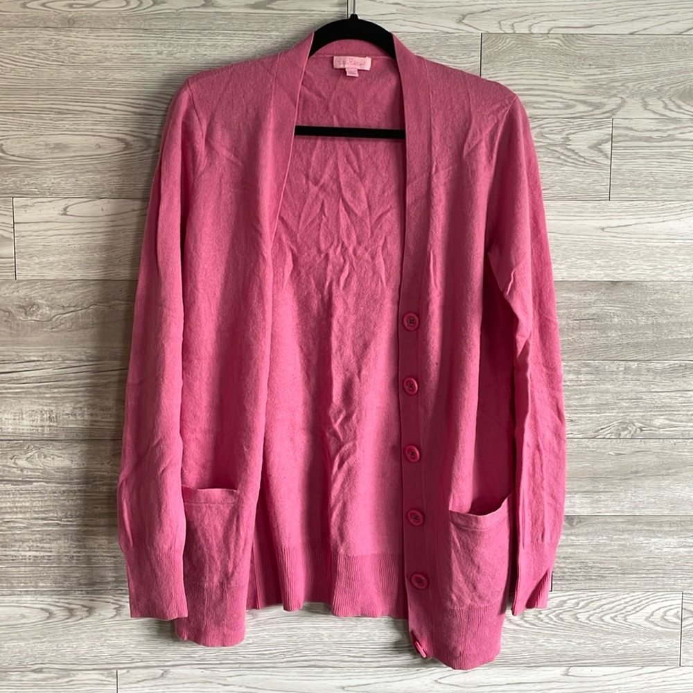 Lilly Pulitzer Pink Cardigan Sweater